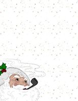 Christmas Santa Claus Stationery Printer Paper 26 Sheets