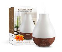 MAJESTIC PURE Essential Oil Diffuser - Advanced Aroma Diffuser with Strong Mist Output - Best Ultrasonic, Wider Area, Cool Mist Humidifier, Longer Run Times, BPA Safe and Automatic Safety Features