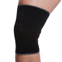 Neotech Care Knee Sleeve (1 Unit) - Light, Elastic, Thin, Flexible & Breathable Fabric - Medium Compression - Support Band for Men, Women, Youth - Right or Left Leg - Black Color (Size M)
