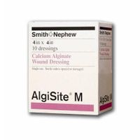 Dressing Algisite M Alginate Wound Dressing, 4x4 Inches Create & Maintain Moist Environment, 10 ea