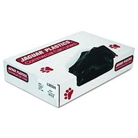 Jaguar Plastics L3858H Low-Density Can Liners, 60gal, .7mil, Black (Case of 100)