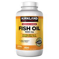 Kirkland Signature, Fish OQntI Oil 1000 mg 400 Softgels (Pack of 3)