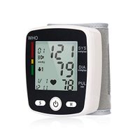 OLIECO Wrist Blood Pressure Monitor Fully Automatic Accurate BP Machine with Voice Large LCD Display USB Charging Adjustable Cuff BP Monitor for Home Use