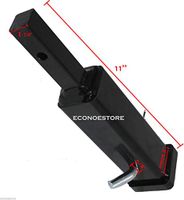 COLIBROX>Tow Hitch Adapter 1-1/4" to 2" Extend Trailer Receiver Towing 11Hitch Tool>Adapts a 1-1/4" Smaller Hitch Opening to Accept a 2" Standard Hitch Receiver Insert. Great for Bike Racks