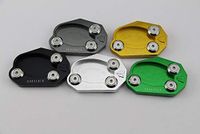 Frames & Fittings Kickstand Foot Side Stand Extension Plate Pad Black for VERSYS Ninja 650 650R EX650 ZX6R ZX10R ER6N ER6F Z250 Z300 Z80 - (Color: Gold)