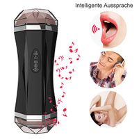 Multi Moaning Multi Vibration Frequency Auto Blowjob Oral Automatic Cup^Couples, Tshirt Oral HandsFree Simulating Sucking Tongue Machine Smart Sexy Underwear Toys for Men