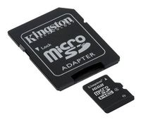 Professional Kingston 16GB LG Tribute 2 MicroSDHC Card with custom formatting and Standard SD Adapter! (Class 10, UHS-I)