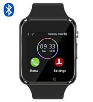 Qidoou Bluetooth Smart Watch Fitness Tracker, Sport Watch Touch Screen Camera Pedometer Sleep Monitor Call/Message Reminder Music Player Anti-Lost Compatible Android and iOS (Black)