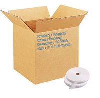 Surgical Gauze Packing 1" x 100 Yards. Case of 10 Wound Packing Strips for Medical procedures. 100% Woven Cotton. Single use, 4-ply, Latex-Free. Non-sterile.