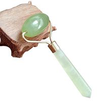 MIKINI Natural Red Green Agate Roller Massager Face Slimmer Beauty - Rejuvenates Face and Neck Skin (Jade)