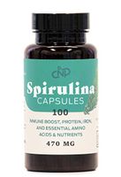 Pure Hawaiian Blue Green Spirulina Powder Capsules - 470mg Capsules 100 Pills, Non GMO, Natural, Vegan Super Algea