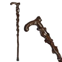 Wooden Walking Canes Crutches for Women Men Elegant Engraved Heavy Duty Lighgweight Vintage Mobility Aids Great Gift for Seniors