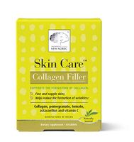 New Nordic Skin Care-Collagen Filler, 60 Tablets Marine Collagen Supplement for Healthy Looking, Smoother, Plump Skin