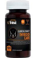 Natural Thyroid Support Supplement, Ashwagandha Adaptogen Superfood Blend w Pure Kelp Iodine & Selenium, Copper, L Tyrosine, Zinc, Vitamins Complex for Energy, Focus, Weight Loss. 60 Non GMO Capsules