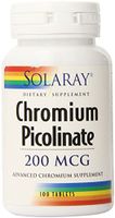 Solaray Chromium Picolinate-200 Capsules, 200mcg, 100 Count