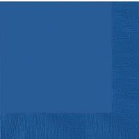 3 Ply Paper Dinner Napkins | 20ct(Bright Royal Blue)