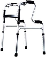 Teflogo-Rollator Foldable Seniors Walkers with Seat, Mobility Aid Walking Frame with Toilet Handrail, The Most Suitable Gift,Silver,51x48x90cm