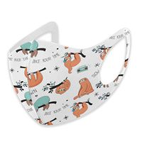 Mouth Masks for Dust Protection Anti Face Mask Washable Earloop Mask Cute Sloth
