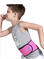 WENDYWU Kids Adjustable Waist Belt Brace Support Ballet Dance Protector Abdominal Band for Back (Rose)