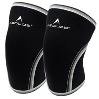 Knee Sleeves (1 Pair), 7mm Thick Compression Knee Braces Offer Strong Support for Heavy-Lifting, Crossfit, Squats, Gym and Other Sports (XX-Large, Black)