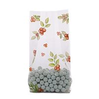 Holly Berries Cello Bags 5" X 3" X 11 1/2" Halloween - 1.2 mil Thick
