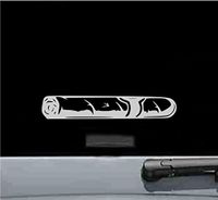 JS Artworks Cigar Silhouette Vinyl Decal Sticker (Silver)