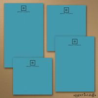 44pk Fair and Square - Note Pad Gift Set - 100 Sheet - Blue-Paper and Stuffâ„¢