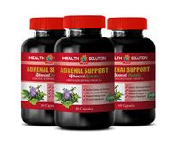 Immune System Capsules - Adrenal Support - Advanced Complex - Adrenal Response Formula - holy Basil Extract Capsules - 3 Bottles 180 Capsules