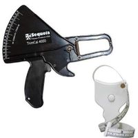 Sequoia Fat Caliper and Body Measure Tape Kit (Black)