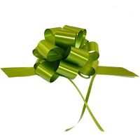 Decorative Gift Pull Bows, 5" Wide, Set of 6, Olive Moss Green, St. Patrick's Day, Bows for Gifts, Christmas Presents, Fall Decor, Wedding