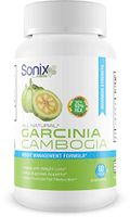 Sonix Labs-60% HCA, Pure Garcinia Cambogia Extract - Extra Strength - Natural Weight Loss Supplements - Carb Blocker & Appetite Suppressant - All Natural Diet Pills for Women & Men - 60 Capsules