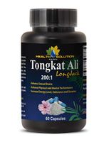 Longjack tongkat ali - Tongkat Ali 200:1 Premium Extract - Energy and Endurance (1 Bottle - 60 Capsules)