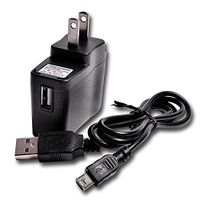 Tens Unit Muscle Stimulator Charger and Wall Plug {USB Charging Cable with AC Wall Plug } (Mini USB Cable with Wall Plug)