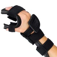 Stroke Hand Splint- Soft Resting Hand Splint for Flexion Contractures, Comfortably Stretch and Rest Hands for Long Term Ease with Functional Hand Splint, an American Heritage Industries(Right, Medium)