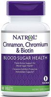 Natrol Cinnamon Chromium Biotin Tablets, 60 Count