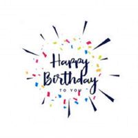 HotSaleStore Sticker Seals 48 Happy Birthday Confetti Colorful Sticker Label Envelope Seals 1.2" Round
