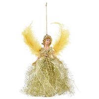 Xmas Tree Mini Angel Ornament - Christmas Tree Pendant with Feather Wings for Christmas Decorations - Xmas Tree Ornament
