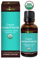 Sky Organics Eucalyptus Essential Oil (1oz) 100% Pure Therapeutic Grade Oil for Diffuser, Aromatherapy, Massage Oil, Allergies, Headaches, Joint Pain - Scented Oil for Candles and DIY