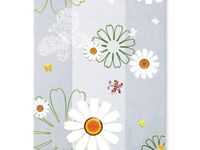 25ct Summer Daisy & Butterfly 4x2x9" Medium Cello Cellophane Treat Food Snack Bags nfLG -1582