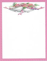 Bridal Shower Wedding Bells Stationery Printer Paper 51 Sheets