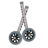 Drive Extended Height Walker Wheels and Legs Combo Pack, 5" Wheels, 1 Pair, Model - 10108WC