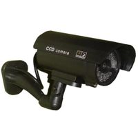 JYtrend (TM) Outdoor Dummy Fake Security Camera with Inflared Leds BLINKING LIGHT, Black