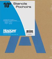 Headline Sign 110 Stencil Set, 10-Inch Capital Letters A to Z (110)