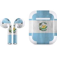 Skinit Decal Audio Skin for Apple AirPods with Wireless Charging Case - Officially Licensed Skinit Originally Designed Guatemala Flag Distressed Design