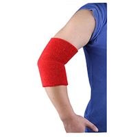 Kylin Express Sports Protective Elastic Elbow Pad Support Sleeve Brace - Red