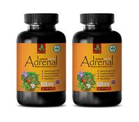 stress relief supplement with ashwagandha - energy supplements for men with fatigue - ADRENAL ADVANCED COMPLEX - ENHANCES MOOD AND REDUCE STRESS - ashwagandha root extract capsules - 2 Bottles 120 Cap