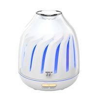 TaoTronics Mini Oil Diffuser 120ml, Easy Use Ultrasonic Air Diffusers for Essential Oils, Aromatherapy Essential Oil Diffuser with Auto Shut-off, 5 Color LED Lights BPA-free for Home Office