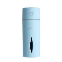 Smdoxi Colorful 100 ml Crack ultrasonic Wood Grain Essential Oil Aromatherapy Machine humidifier Light Blue
