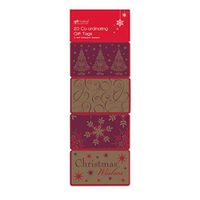 20 x Christmas Gift Tags Traditional or Opulent Wonder, Opulent