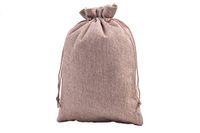 Sansam 10pcs 17.0x23.0cm/6.8''x9.2'' Big Size Camel Drawstring and Lining Hemp/Hessian Bags, Jewelry Pouches, Wedding Favors, Jewelry Packing, Gift Bags